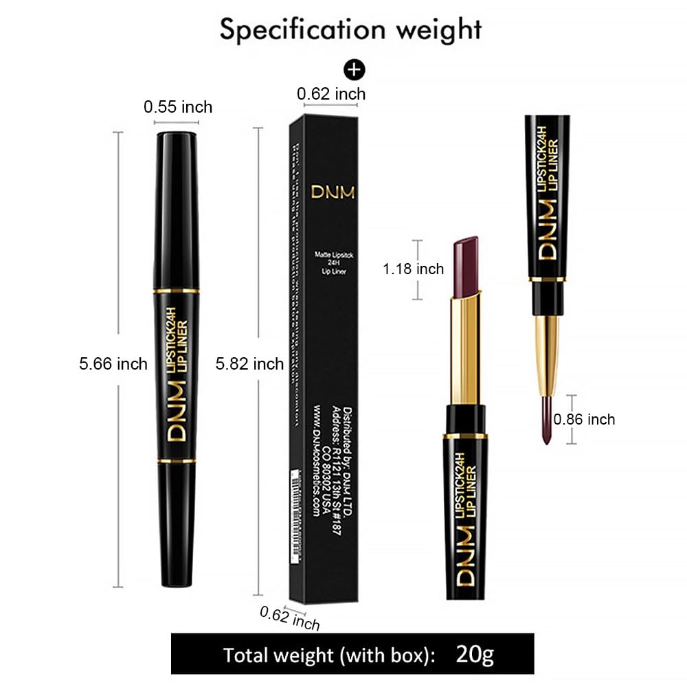 evpct 1Pcs Light Brown Lip Liner and Lipstick Set Kit for Women Matte Lips Kit with Lip Liner Lip Stains Long Lasting Waterproof 24 Hour Lipstick and Lip Liners Combo Lipliners Pencil Set 10#