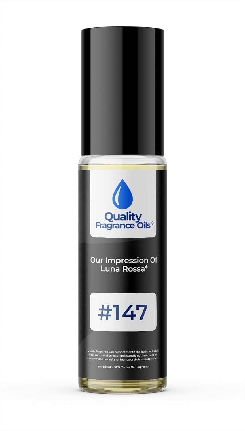 Quality Fragrance Oils' Luna Ross. Impression #147 | Long-Lasting Perfume Oil, Alcohol-Free, Strong Scent, 10ml Roll-On | Affordable Alternative to Designer Fragrances