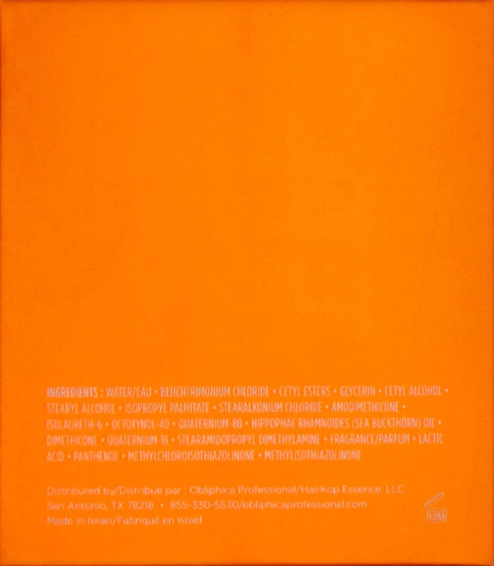 Obliphica Seaberry Hair Mask - Deep Conditioning Hydrating Treatment for Dry and Damaged Hair - Fine, Frizzy, and Color-Treated Hair - 1.05 Pound (Pack of 1)