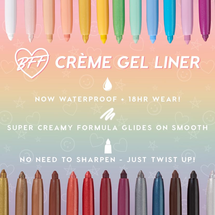 ColourPop x Sailor Moon Crème Gel Waterproof Eyeliner - 18HR Wear, Ultra-Pigmented Eyeliner Pencil with Matte & Metallic Finishes - Smudge-Proof, Vegan & Cruelty-Free - Azabu-Juban (0.01 oz)