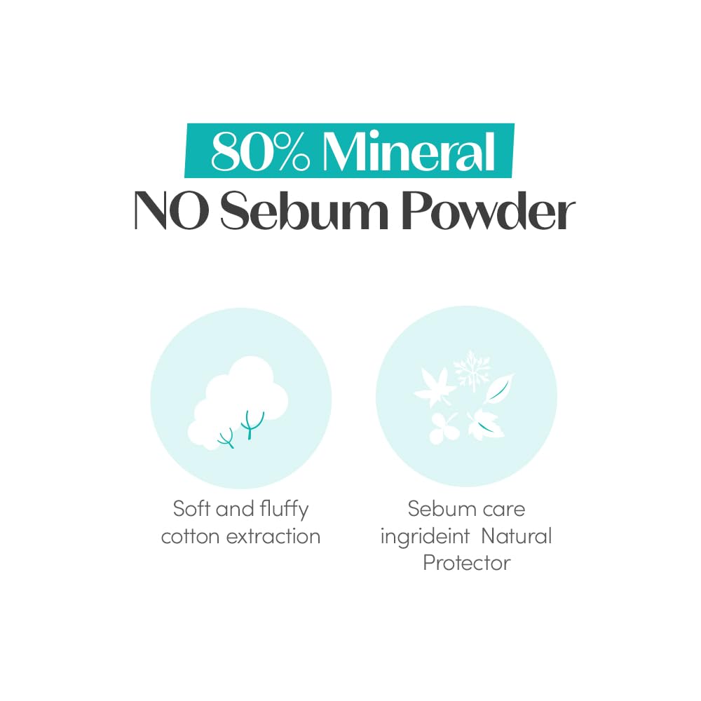 ETUDE Zero Sebum Loose Setting Powder for Oily Skin, Soft Matte, 0.14 oz