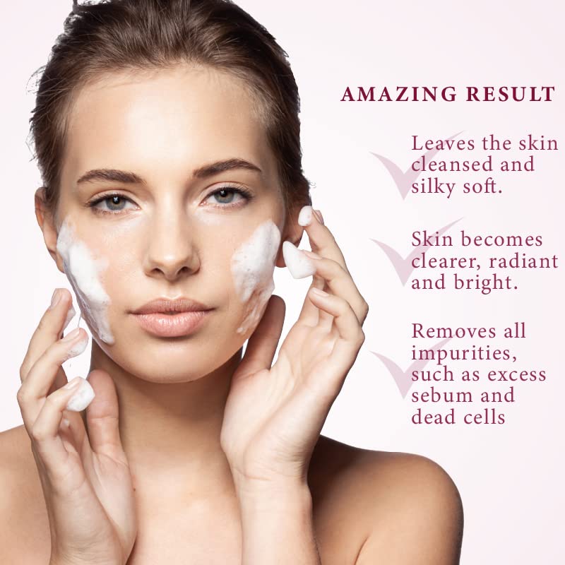 Gentle Foaming Cleanser Daily Face Wash for Unisex Amino Acids Sensitivity-free Perfectly Clean Suitable for All Skin Types, 3.5 Fl Oz