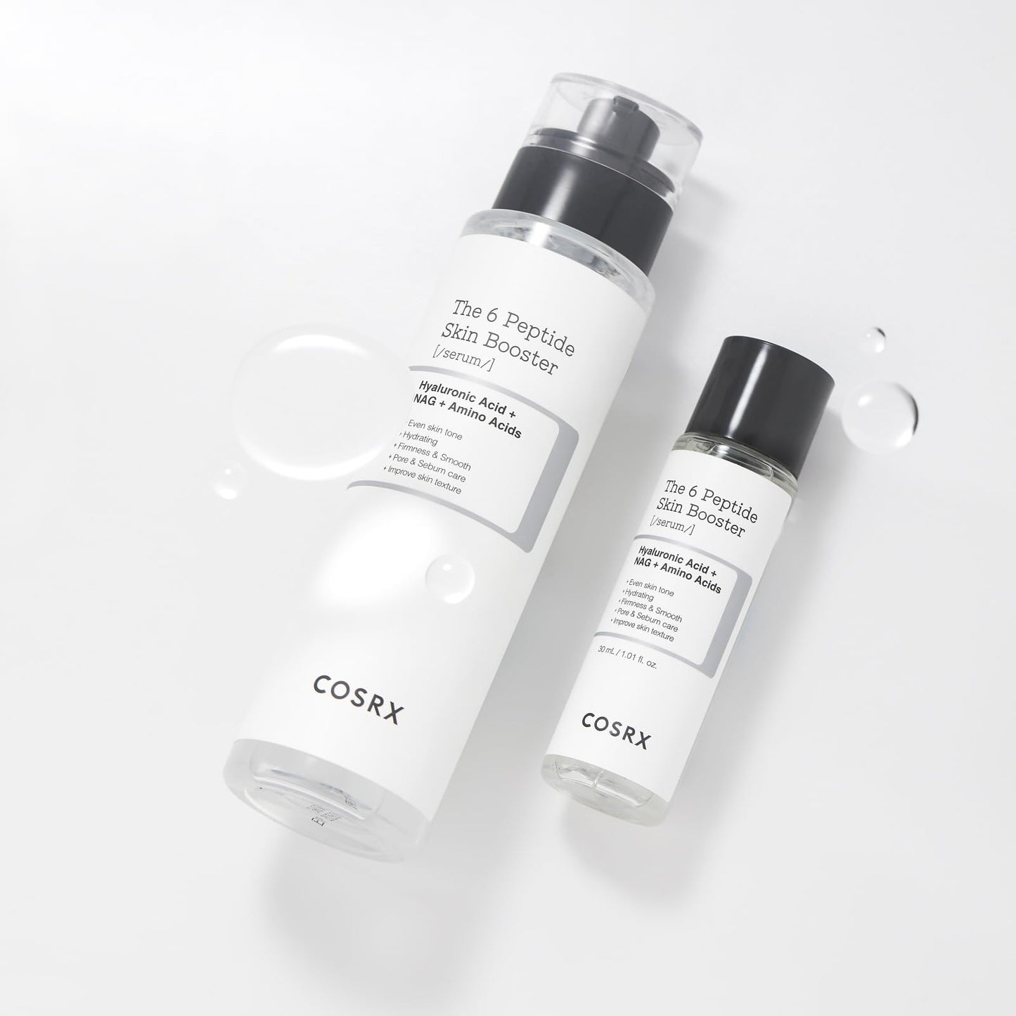 COSRX Mini-Sized 6X Peptide Collagen Skin Booster Toner Serum 1.01 Fl Oz