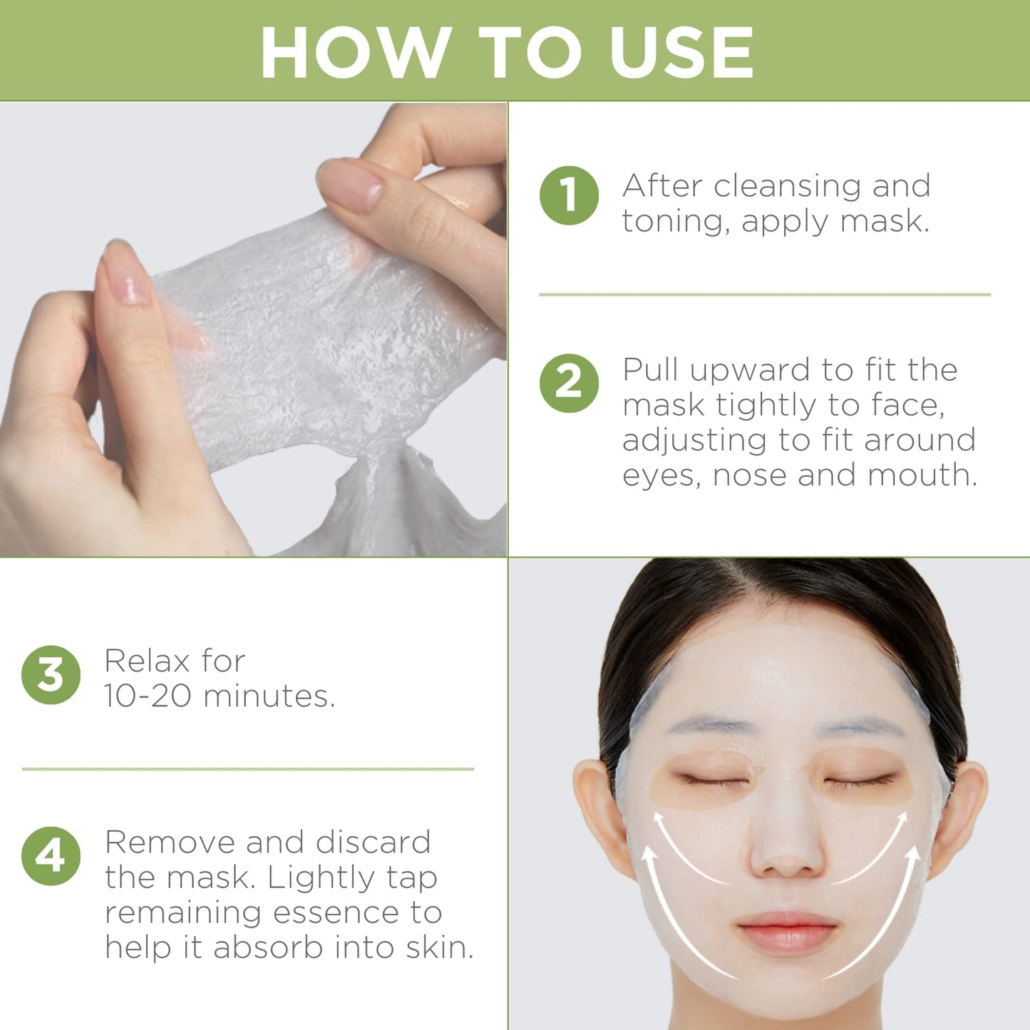 Mediheal Official Best Korean Sheet Mask - Collagen Teatree Essential Face Mask 20 Sheets Lifting