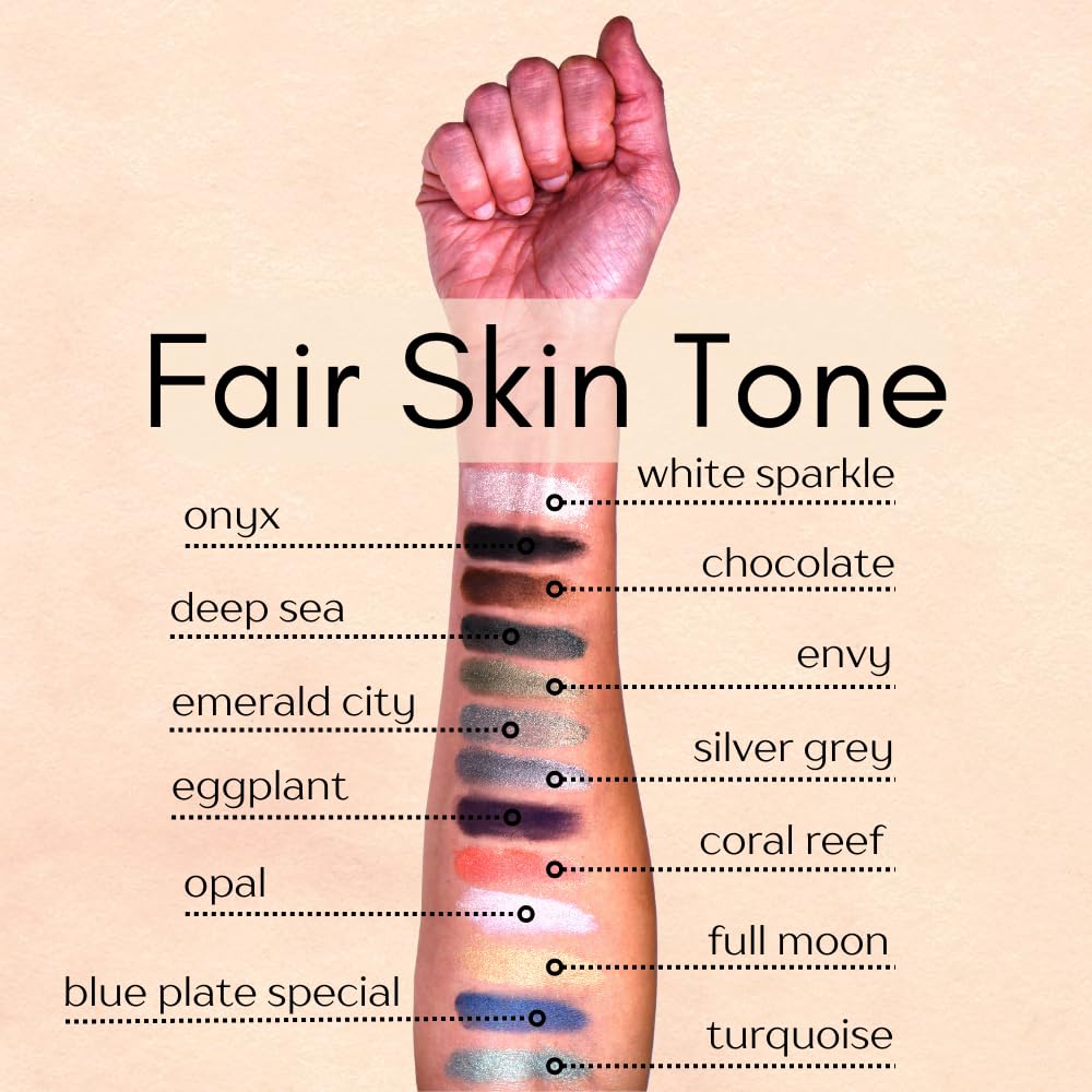 White Sparkle Vanilla Shimmer Vegan Single Loose Eyeshadow; Talc, Paraben & Cruelty Free