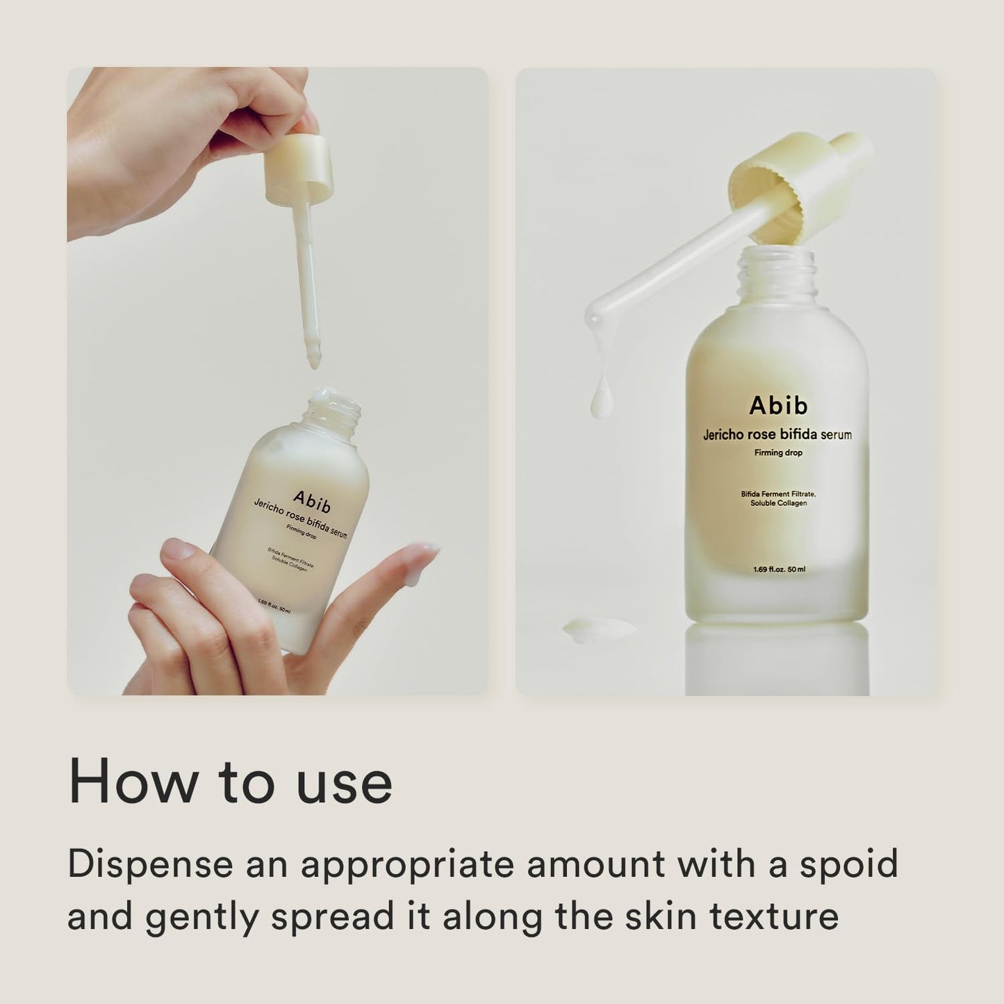 Abib Jericho Rose Bifida Serum Firming Drop 1.69 fl.oz. | Collagen, Peptide, Bakuchiol | Deep