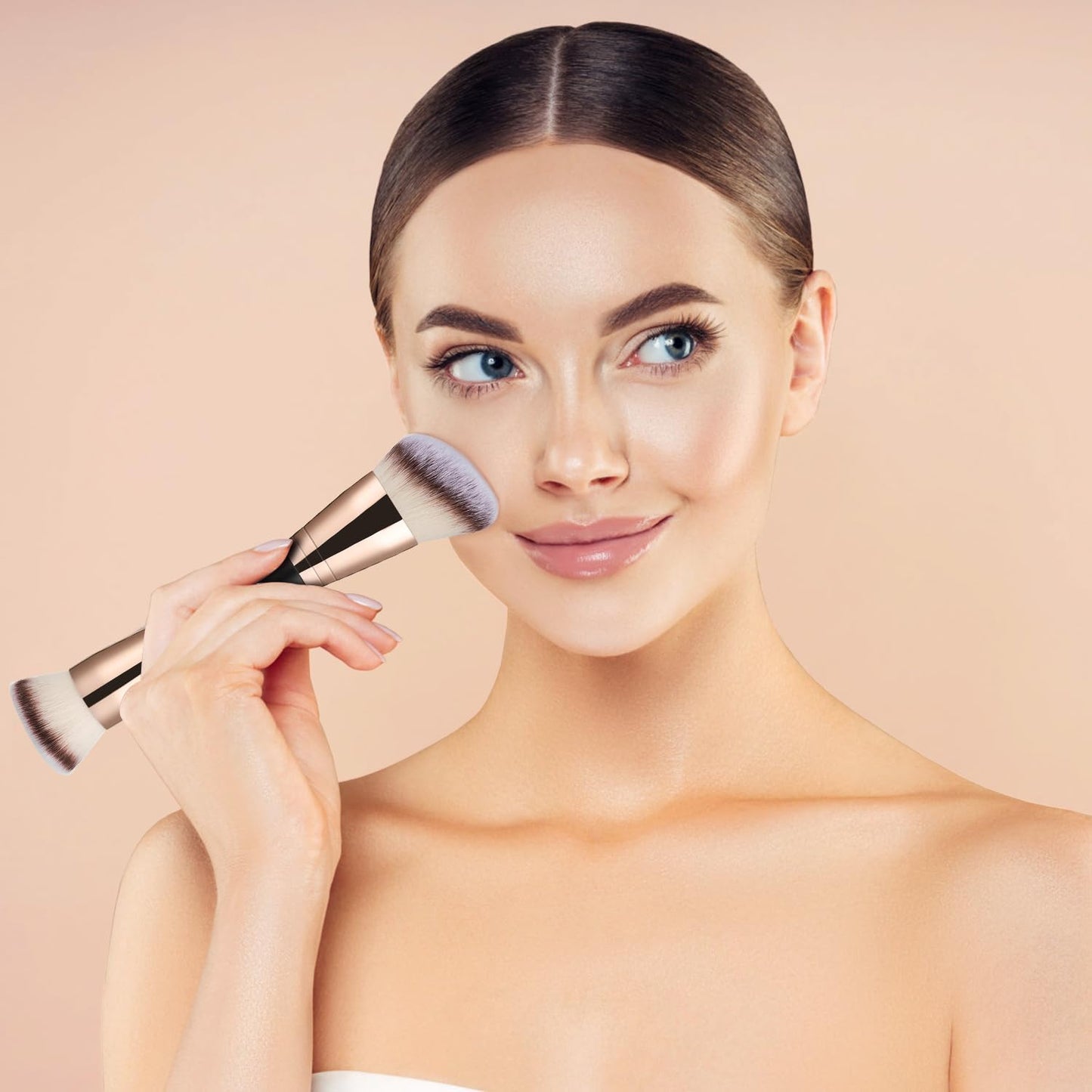 3 Pcs Cream Contour Stick Makeup Kit, Shades with Highlighter, Blush and Bronzer Contour Stick for Sculpt the Cheeks, Waterproof, Matte & Dewy Finish (Medium,#04+#07+#14)