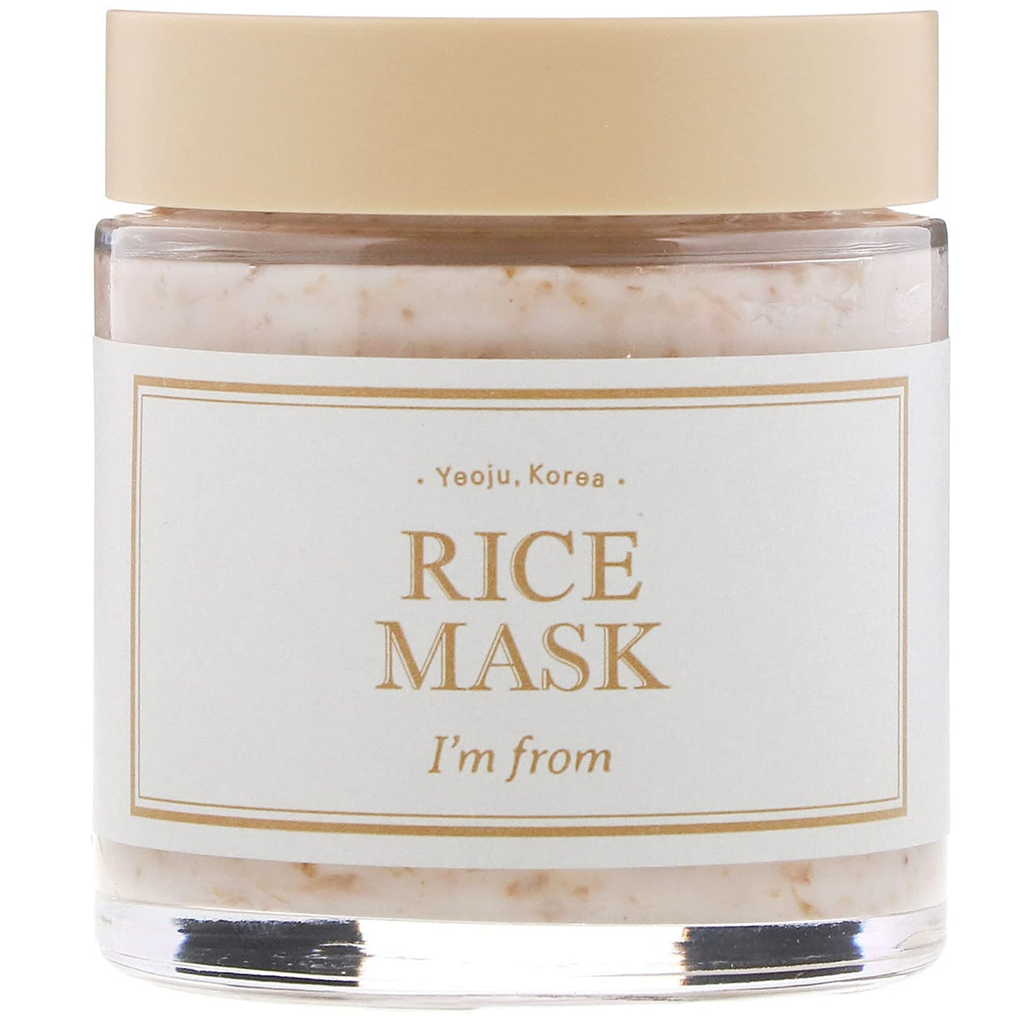 I'm from Rice Mask 3.88 Oz, Gentle Exfoliating Wash Off Facial Mask for Dull, Rough Skin, Pore