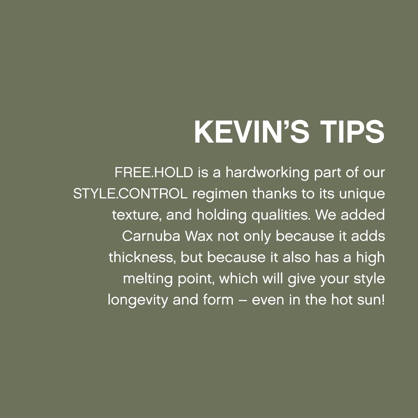 KEVIN.MURPHY FREE.HOLD - Hair Styling Paste - For All Types - Medium Hold - Hair Breakage Prevention - Styling Product - Paraben Free Hair Care - 100 g / 3.5 oz
