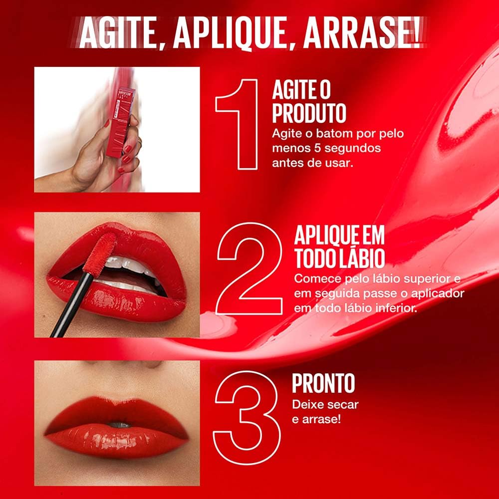 Maybelline Super Stay Vinyl Ink Longwear No-Budge Liquid Lipcolor Makeup, Highly Pigmented Color