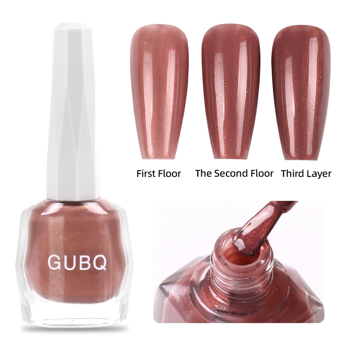 Major Dijit Quick Dry Nail Polish 12ml/0.41fl oz Ochre Regular Nail Lacquer Fast Drying & Long Lasting Nail Polish Nail Art Effect for Nail Salon