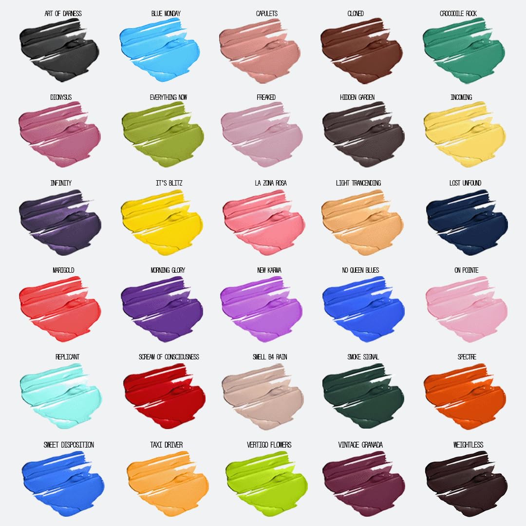 aboutface Matte Fluid Eye Paint Vertigo Flowers – High-Pigment Liquid Eyeshadow, Long-Lasting, No-Budge Matte Finish, Vegan & Cruelty-Free (Bright Green)