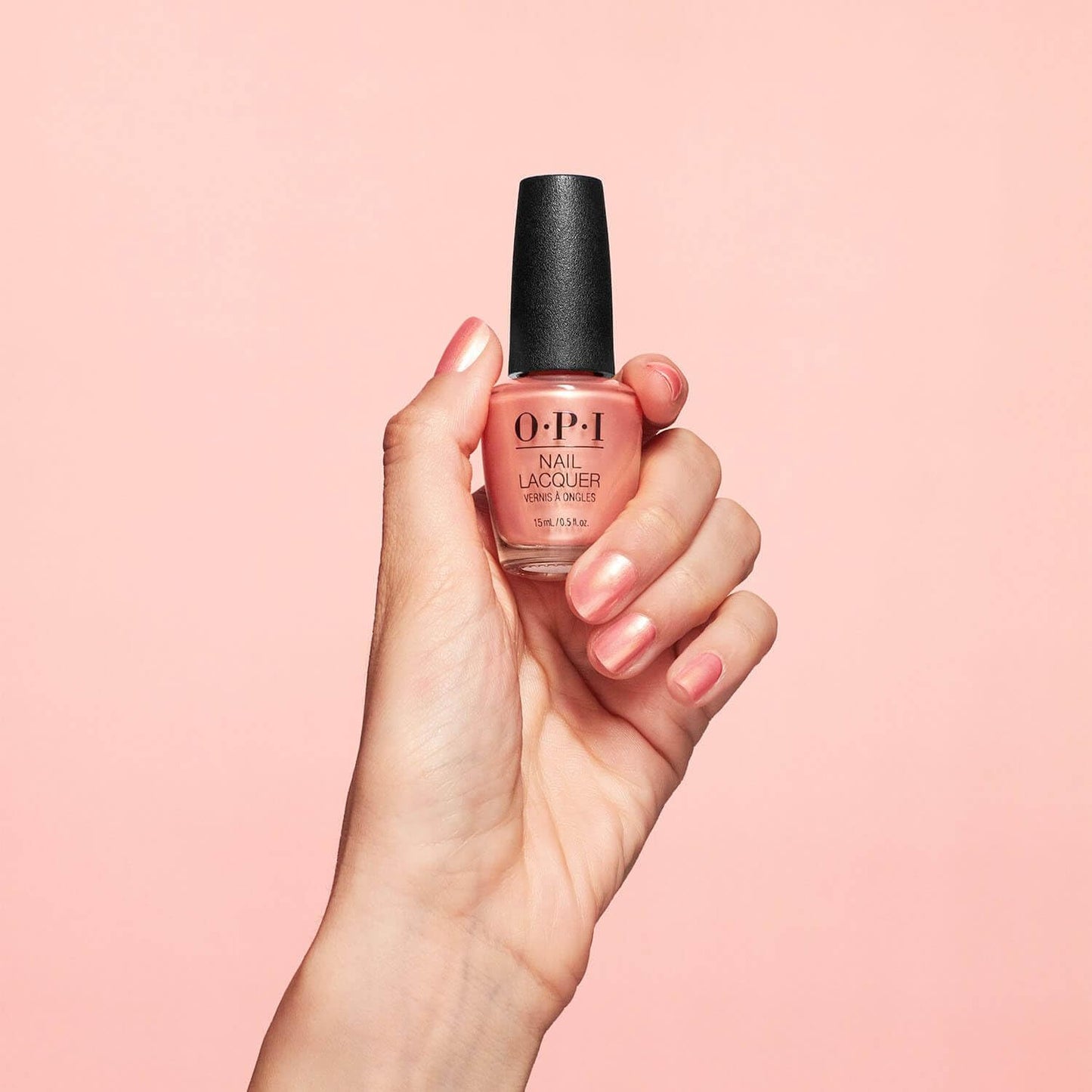 OPI Nail Lacquer Data Peach | Sheer Bright Orange Pearl Nail Polish