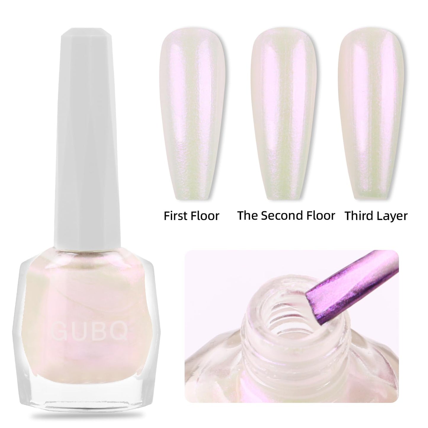 Major Dijit Quick Dry Nail Polish 12ml/0.41fl oz Pearl Regular Nail Lacquer Fast Drying & Long Lasting Nail Polish Nail Art Effect for Nail Salon