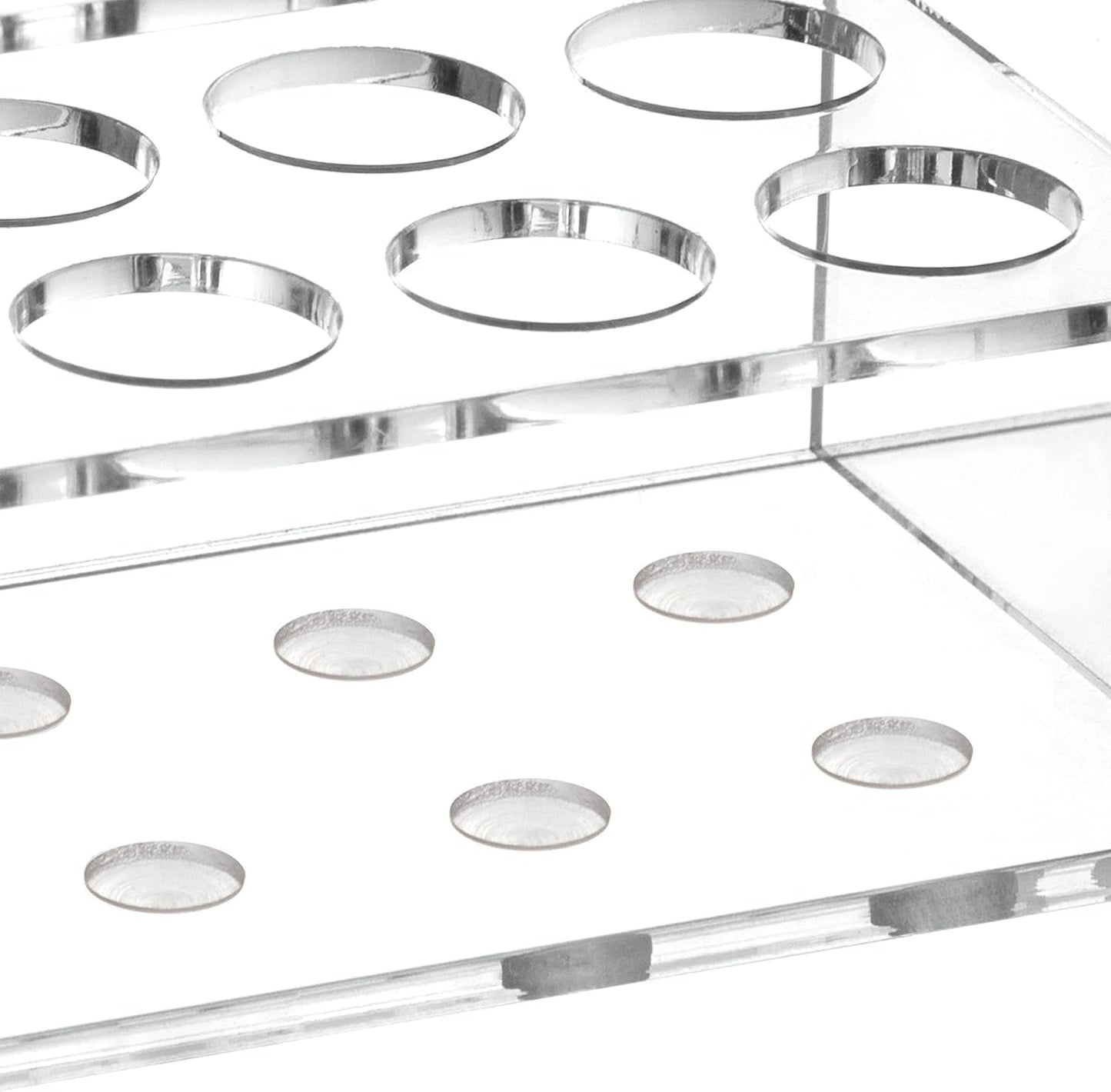 HBlife 2 Pcs Acrylic Magnetic Dry Erase Marker Holder for Whiteboard, Wall Mount 10 Slots Magnet Pen Pencil Holder for Fridge Refrigerator, Locker Organizer Accessories for Classroom Office, Clear