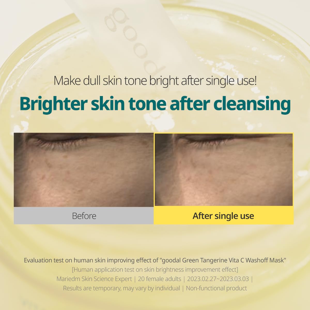 GOODAL GREEN TANGERINE VITA C WASH OFF MASK
