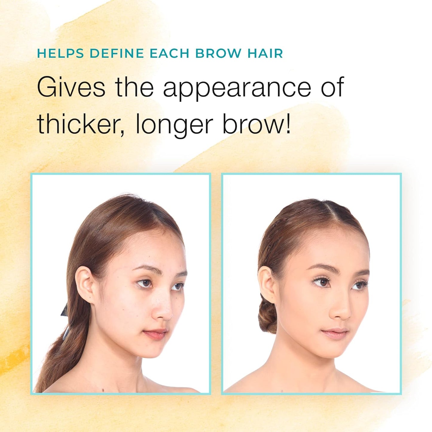 Eyebrow Color For Women, 3 Application Kit, Light Brown