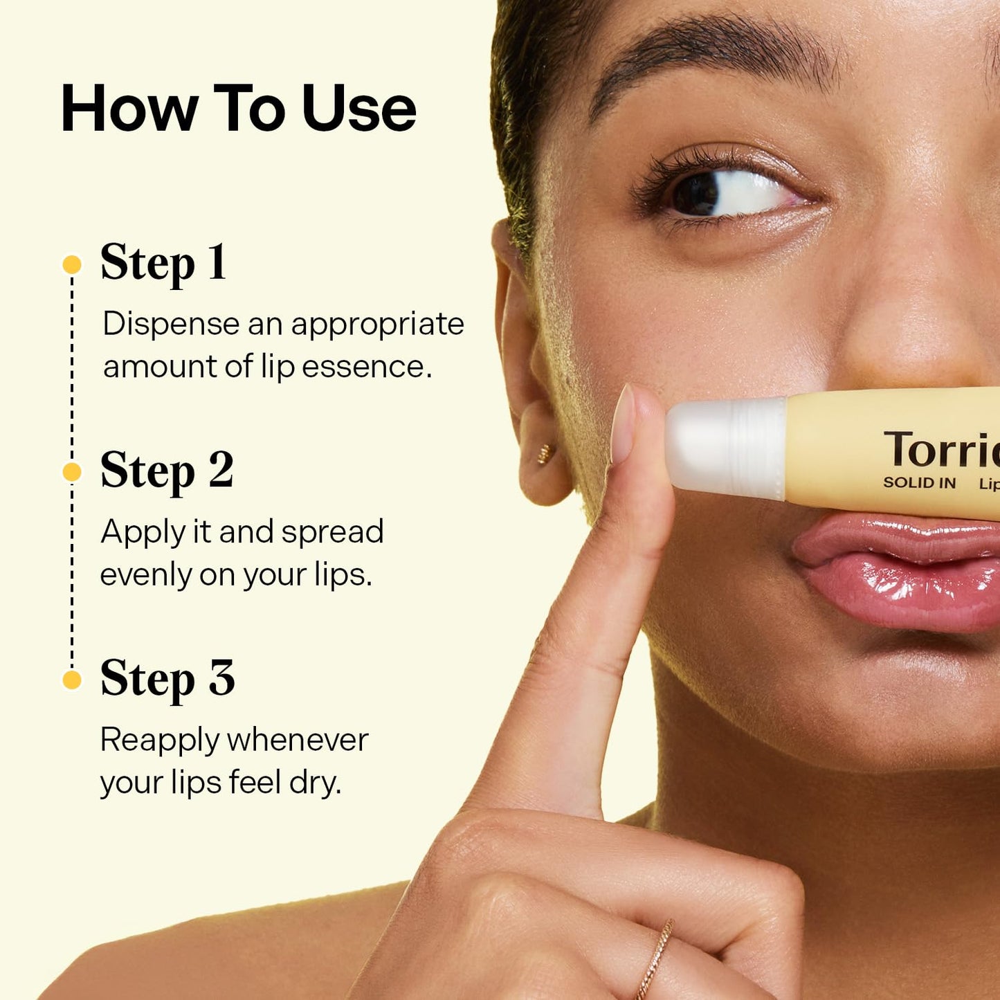 Torriden SOLID In Ceramide Lip Essence 0.37 fl.oz * 2 (Pack of 2) | Moisturizing Lip Essence for