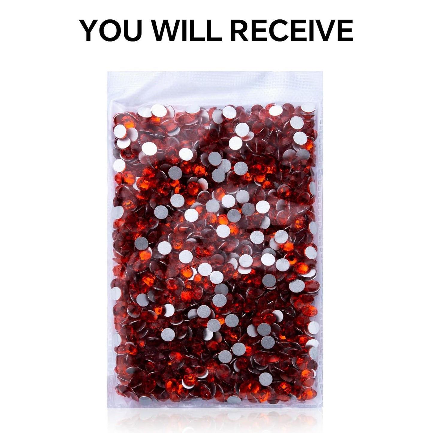 1440Pcs Orange Crystal Rhinestones,Glass Flatback Rhinestones Gemstones for Nail Face Makeup Art Crafts Clothes Decoration - (SS12,3.0mm,Orange)