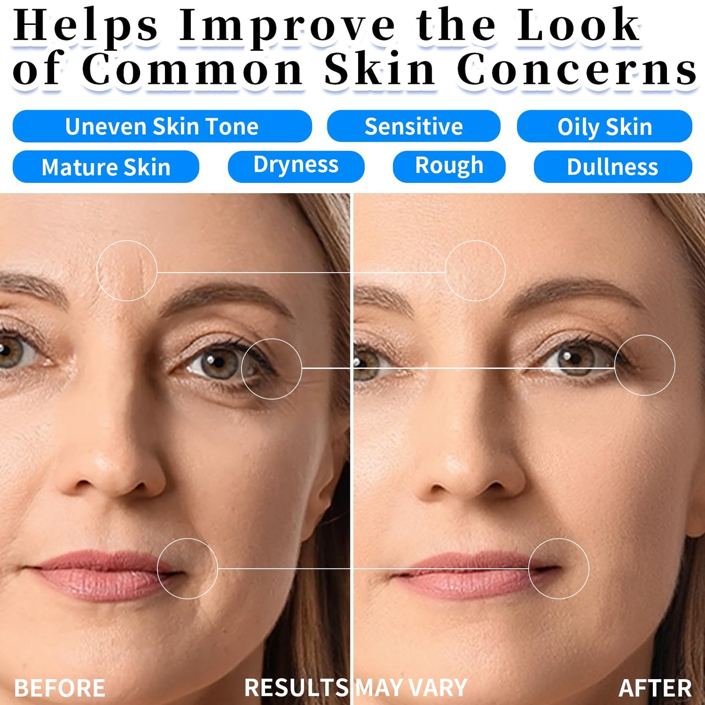 Hyaluronic Acid Serum with Collagen Vitamin E Oil for Skin Care, Hydrating, Brightening Serum for Face anti aging for All Skin Types Daily Use 1Fl oz