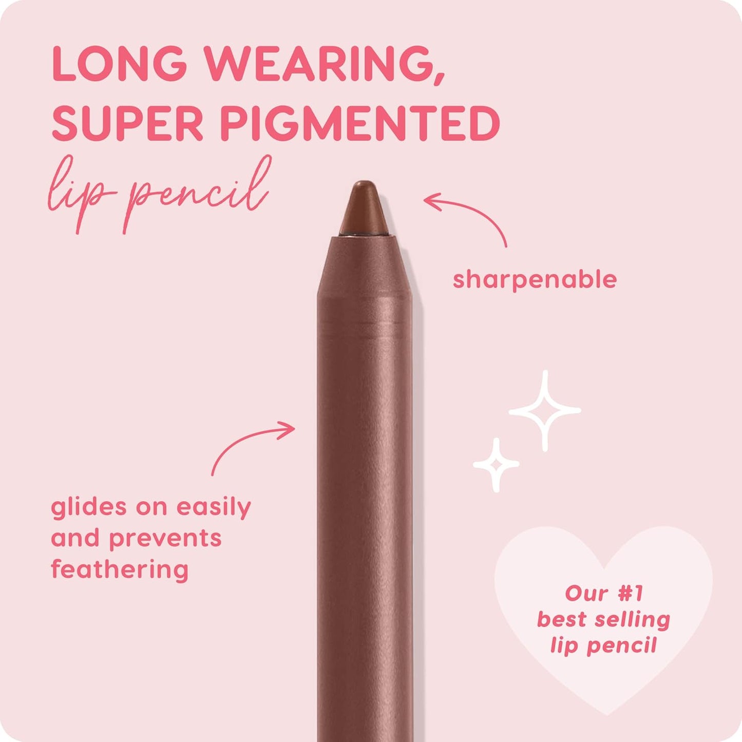 Colourpop Lippie Pencil High-Pigment, Long-Lasting Lip Liner - Sharpenable Lip Liner Pencil for High-Impact Lip Color - Vegan, Cream Formula with Precise Application - Chain Reaction (0.04 oz)