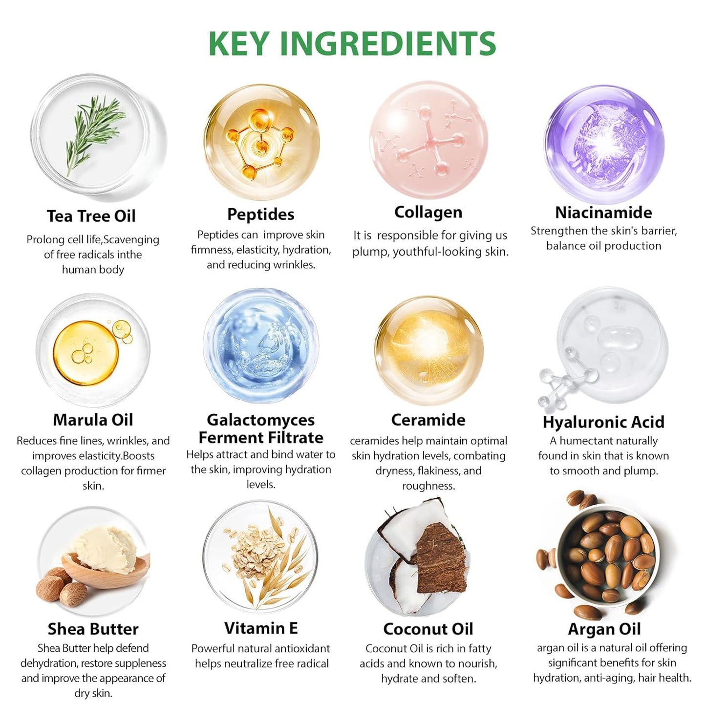 Tea Tree Face Sheet Mask Pack, 55Pcs Skin Care Set for Women & Men, Self Care Kit, Hydrogel Jelly Mask, Eye Gel, Under Eye Patches, Hyaluronic Acid Facial Serum, Christmas, Birthday,Mother Day, Dad