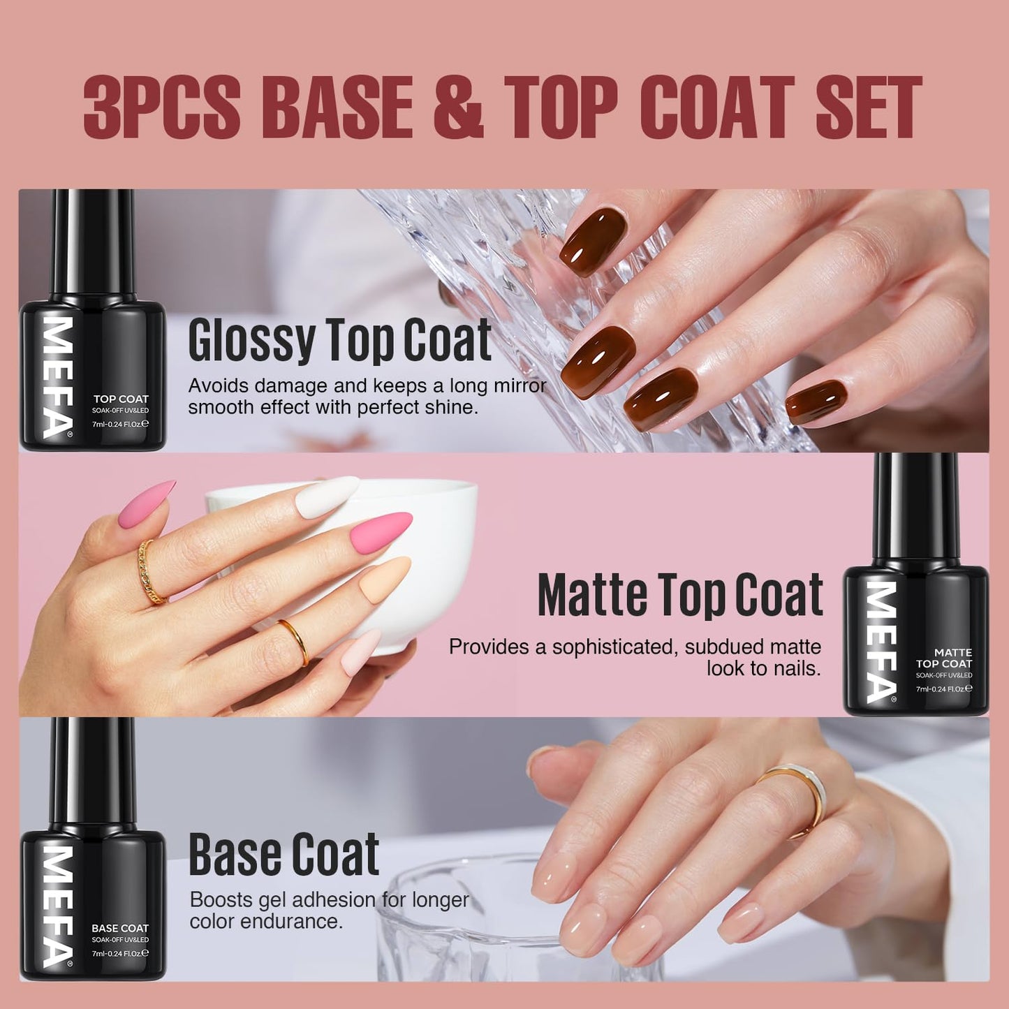 MEFA 35 Pcs Gel Nail Polish Set, 32 Colors All Seasons Collection Gel Nail Polish Blue Red Pink Nail Art Manicure DIY Salon Home Halloween Decoration Beginners Gifts for Women