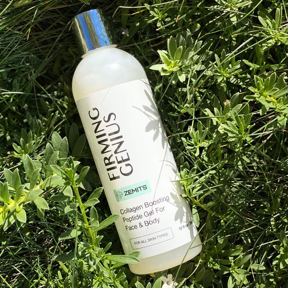FirmingGenius | Conductive Gel - Collagen Boosting Peptide | Hyaluronic Acid, Hazelnut Oil, Sunflower Oil, Vitamin E | Facial & Body Treatments |12 fl oz