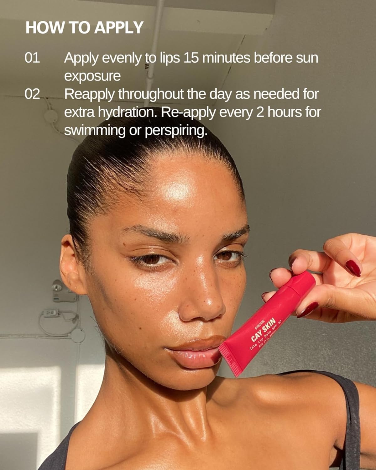 Cay Skin Isle Lip Balm SPF 30 – High Shine, Hydrating + Sheer Lip Gloss in Vanilla Brown Sugar Flavor – Formulated with Natural Ingredients for All Skin Tones – Nude Ting, 0.35 oz