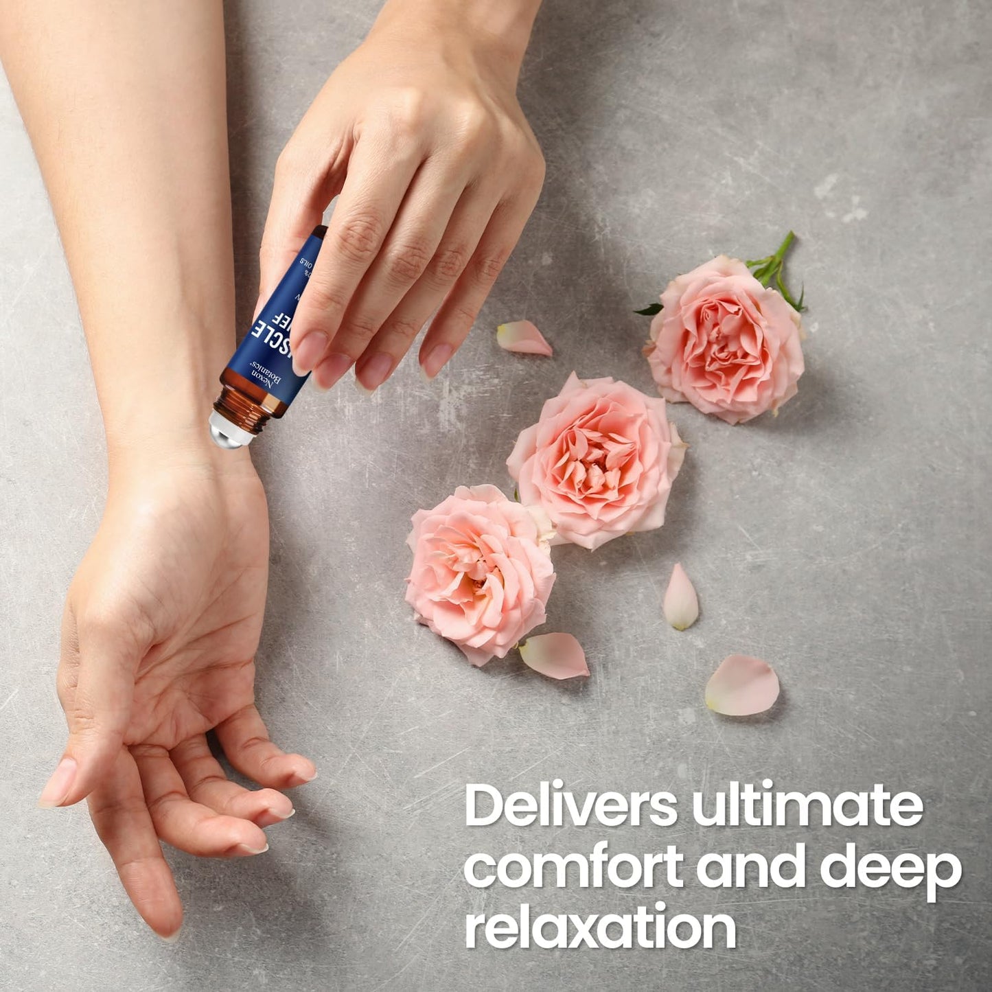 Muscle Relief Essential Oil Roll-On 10 ml - Pure Natural Blend for Sore Muscles, Aches & Recovery - Easy Roller for Athletes & Active Lifestyles - Nexon Botanics