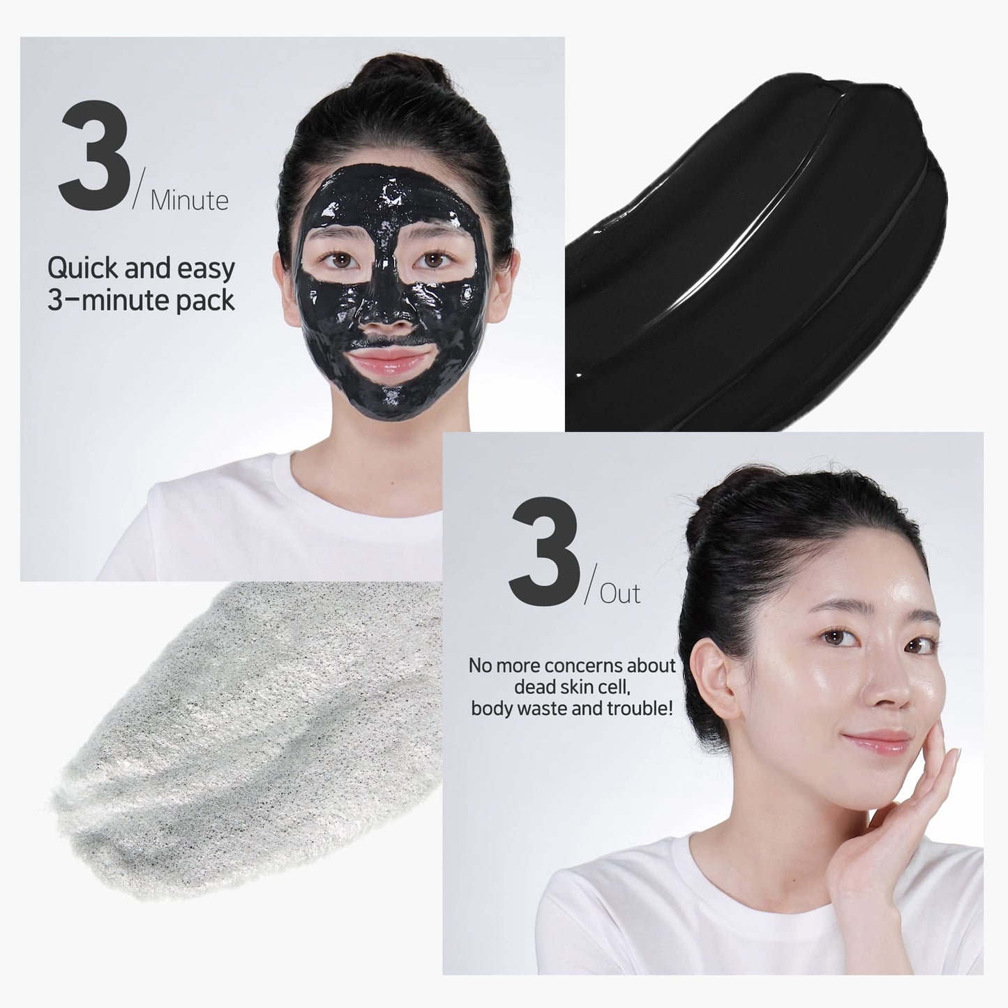 SOME BY MI Charcoal BHA Pore Clay Bubble Mask – 4.23oz, 120g – Korean Exfoliating Face Wash &