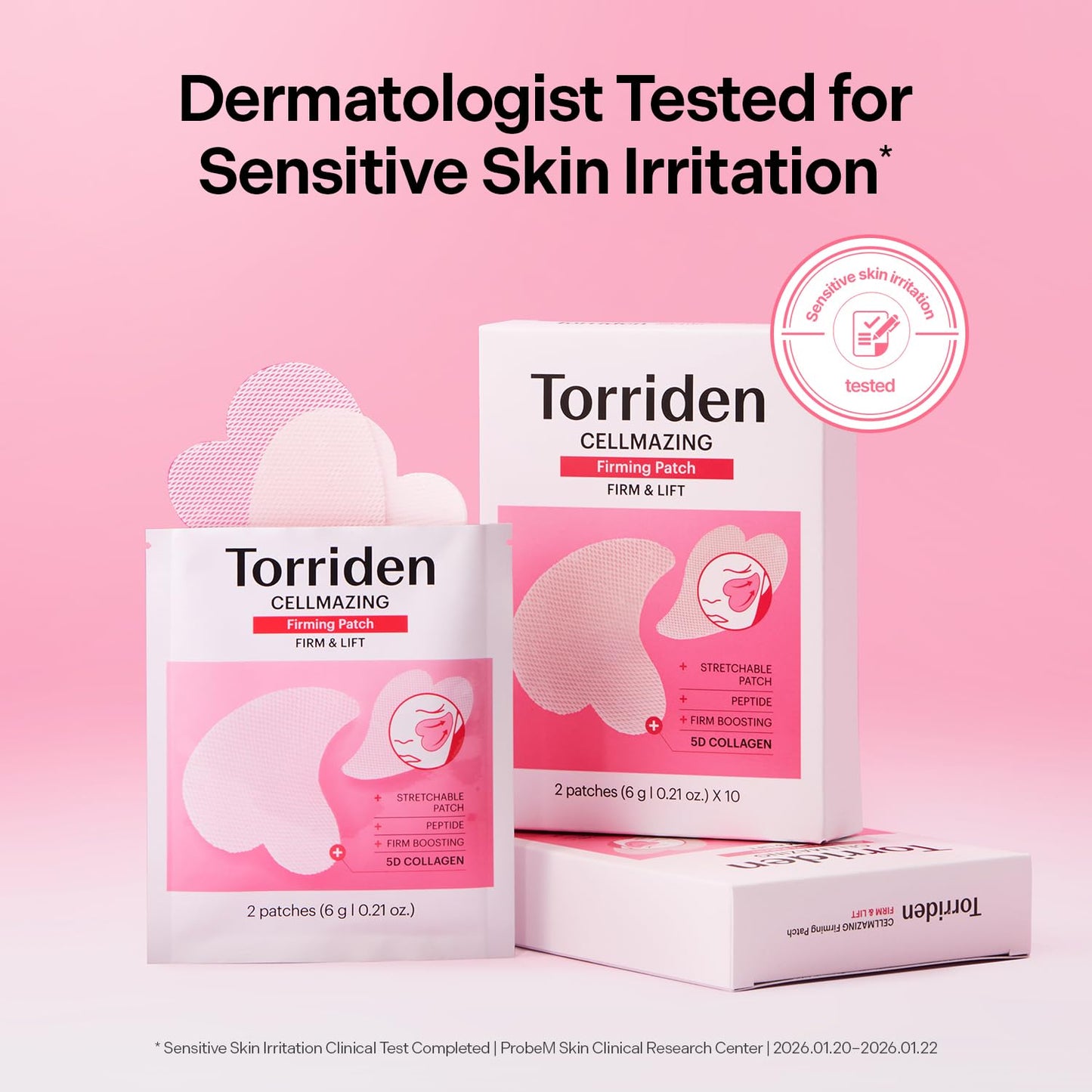 Torriden CELLMAZING Firming Patch 2 patches * 10 (10 Pairs) | Hydrating Under Eye, Smile Line, and
