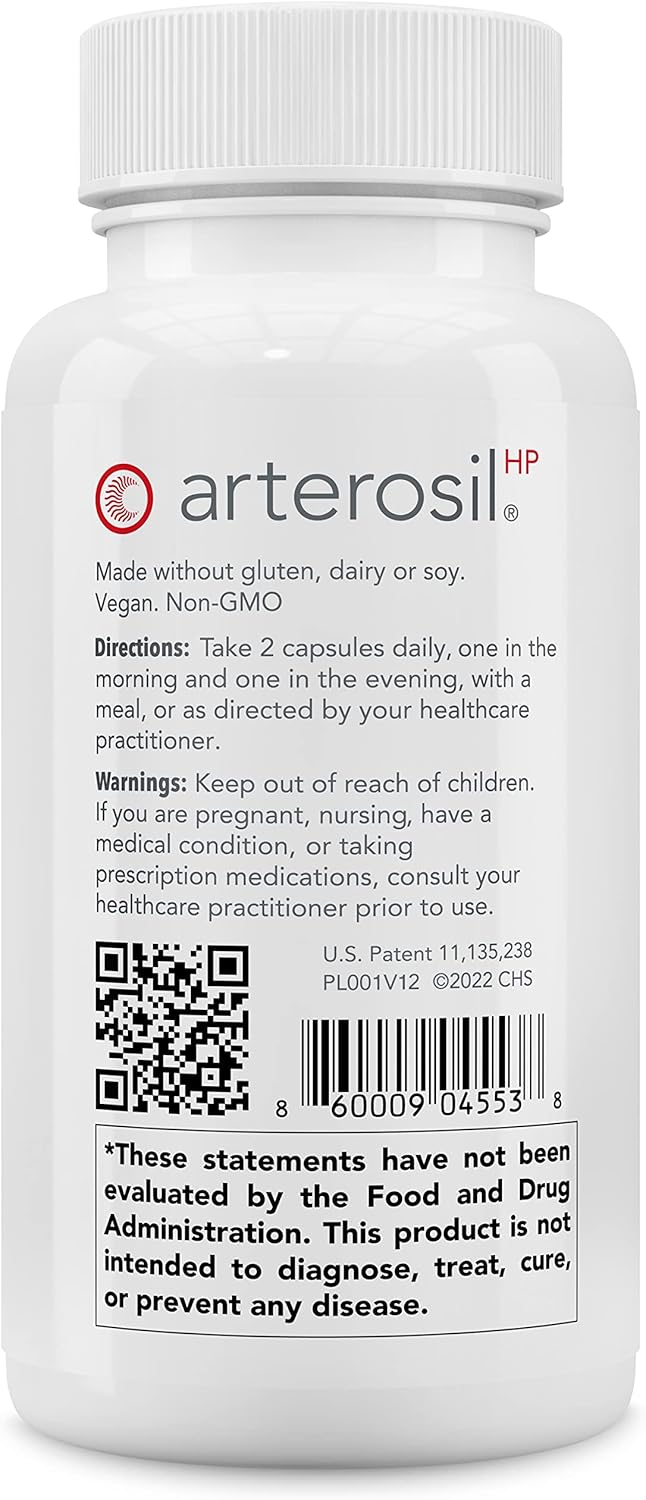 Arterosil HP Professional - Endothelial Glycocalyx Support - Heart Health Support - Artery Health Support - Circulation Support – MonitumRS® Rhamnan Sulfate - Monostroma Nitidum