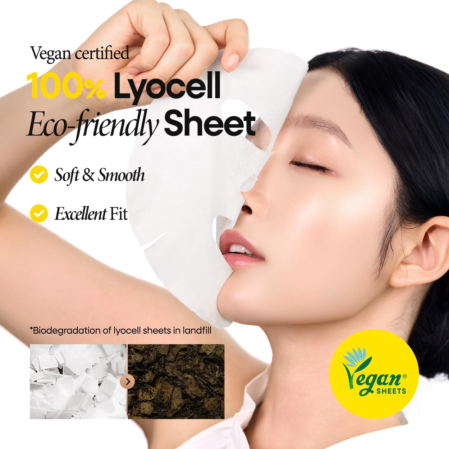 Nature Republic Vitapair C Daily Face Mask (30 vegan sheets) | Niacinamide & Centella Asiatica