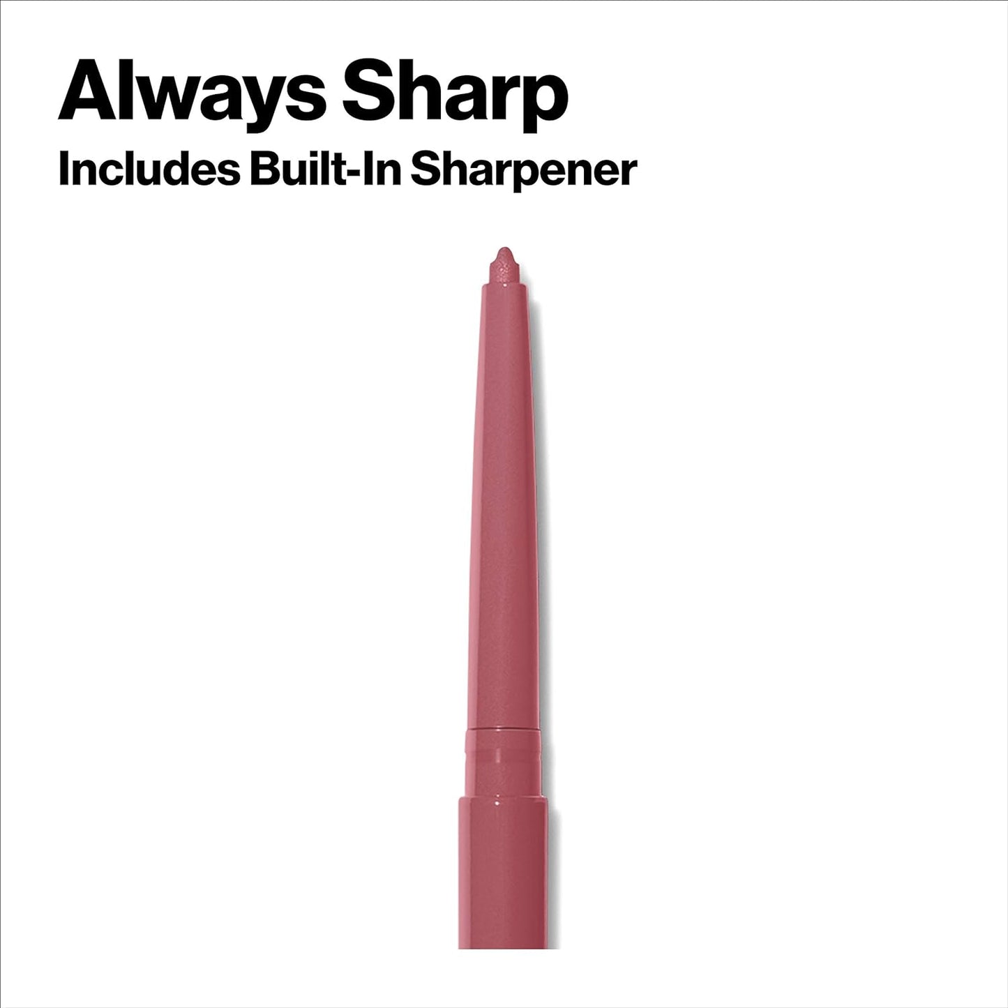 Revlon Colorstay Lip Liner Makeup with Built-in-Sharpener, Longwear Rich Colors, Smooth Application, 703 Mink, 0.01 oz