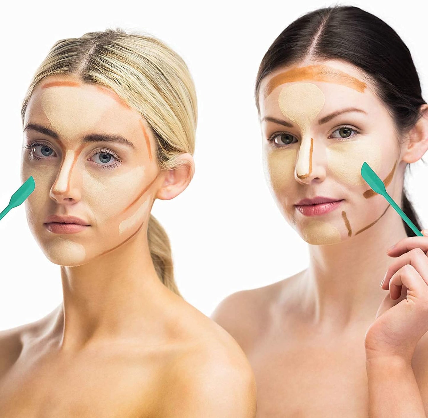 Mini Spatula Silicone Spatula Set - 4pcs Small Makeup Scrapers for Cosmetics, Reusable Beauty Tiny Tools, Thin Jar Scraper, Get the Last of the Makeup Out of the Bottle(Multicolor)