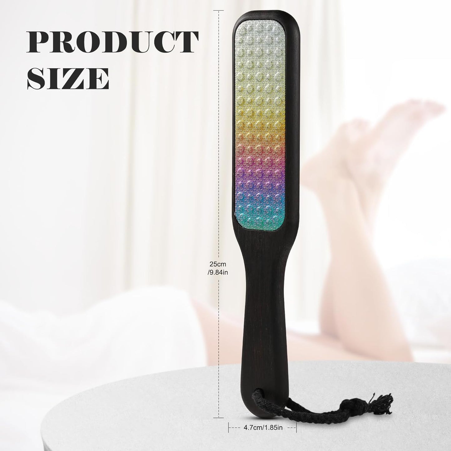 BALUCA Hard Skin Remover Foot File - Foot Callus Remover, Durable Foot Scrubber, Dead Skin Remover, Hygienic Pedicure Tool, Long Lasting Foot Buffer, Soft Smooth Feet, (Rainbow)