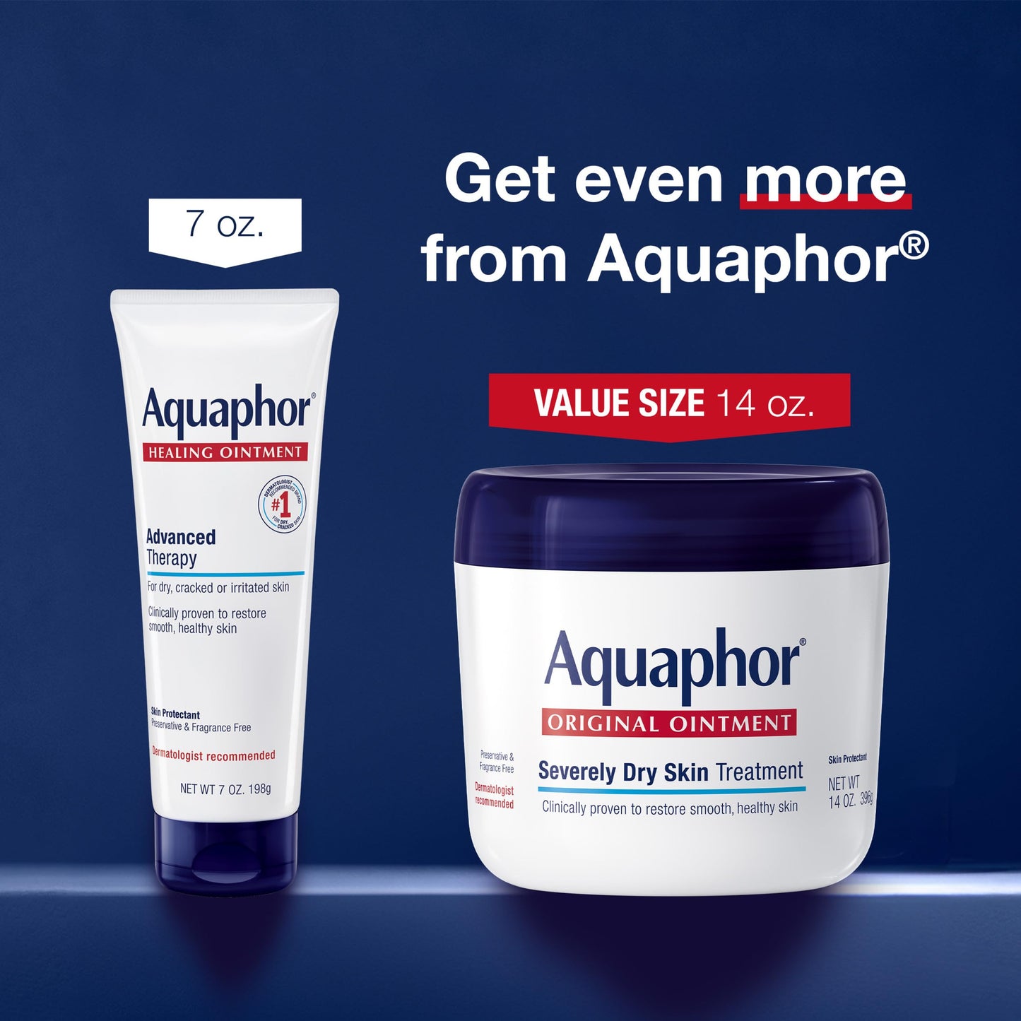 Aquaphor Advanced Therapy Healing Ointment Skin Protectant, 14 OZ