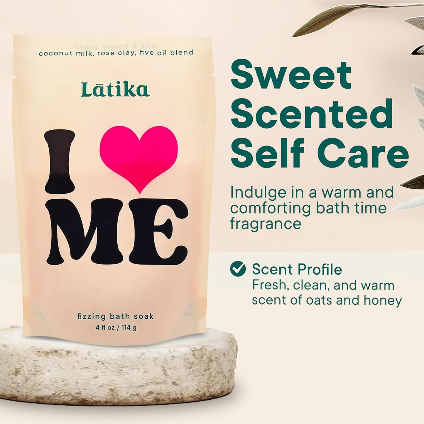 Soak Set of 3 - I Heart Me Bath Soaks with Oats, Milk & Honey for Self-Love & Self-Care – for Relaxation, Muscle Recovery & Skin Nourishment – Stress Relief Soaking Salts