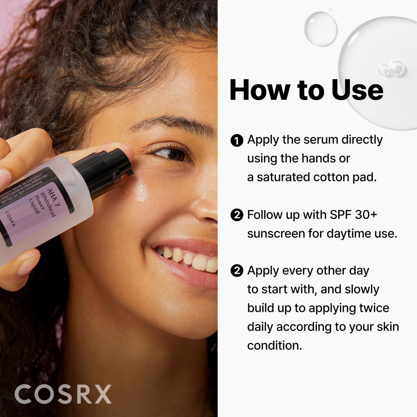 COSRX 7% Glycolic Acid Whitehead Removing AHA Exfoliant, 3.38 fl.oz