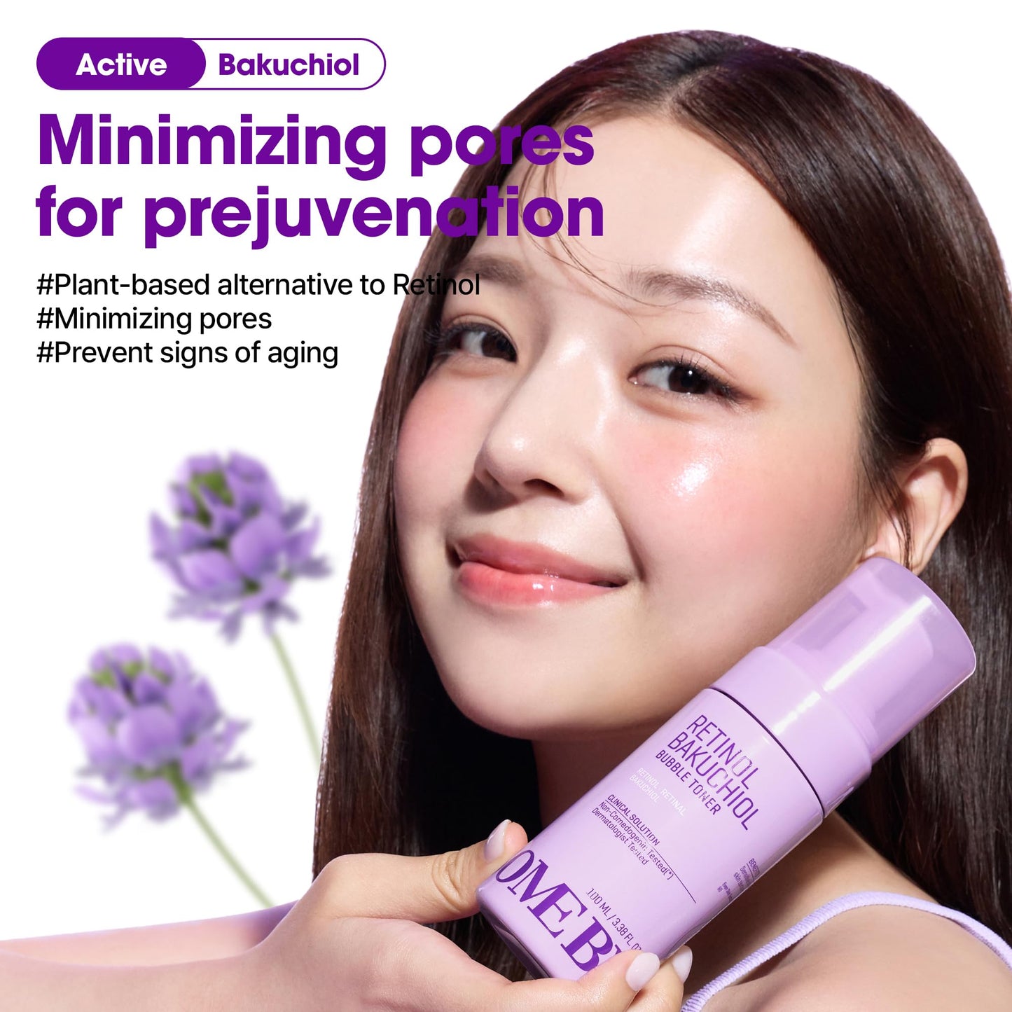 SOME BY MI Retinol Bakuchiol Bubble Toner – 3.4oz, 100ml – Korean Retinol Face Toner for Glass Skin