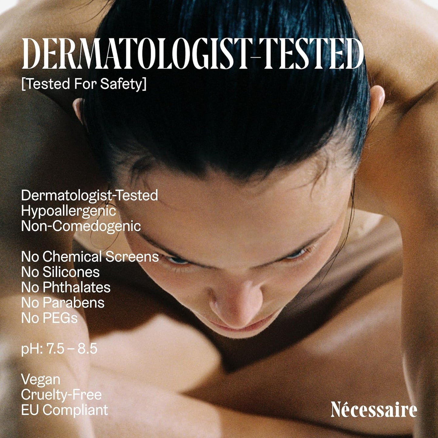 Nécessaire The Mineral Sunscreen SPF 30 PA+++. For The Body. Broad Spectrum. Zinc Oxide, Hyaluronic Acid, Niacinamide. Hydrate. Protect Against Sun Damage + Premature Aging. Dermatologist-Tested 5.1oz