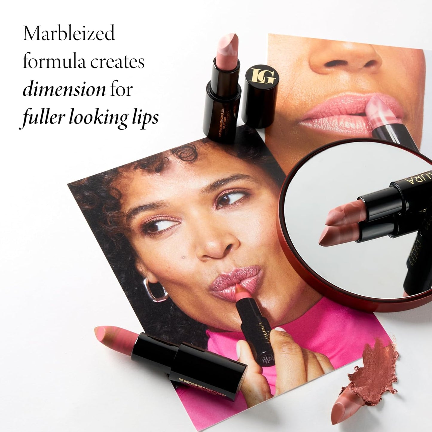 LAURA GELLER NEW YORK Italian Marble Sheer Lipstick - Peach Bellini - Hydrating & Lightweight - Vitamin E & Caster Seed Oil - Cream Finish