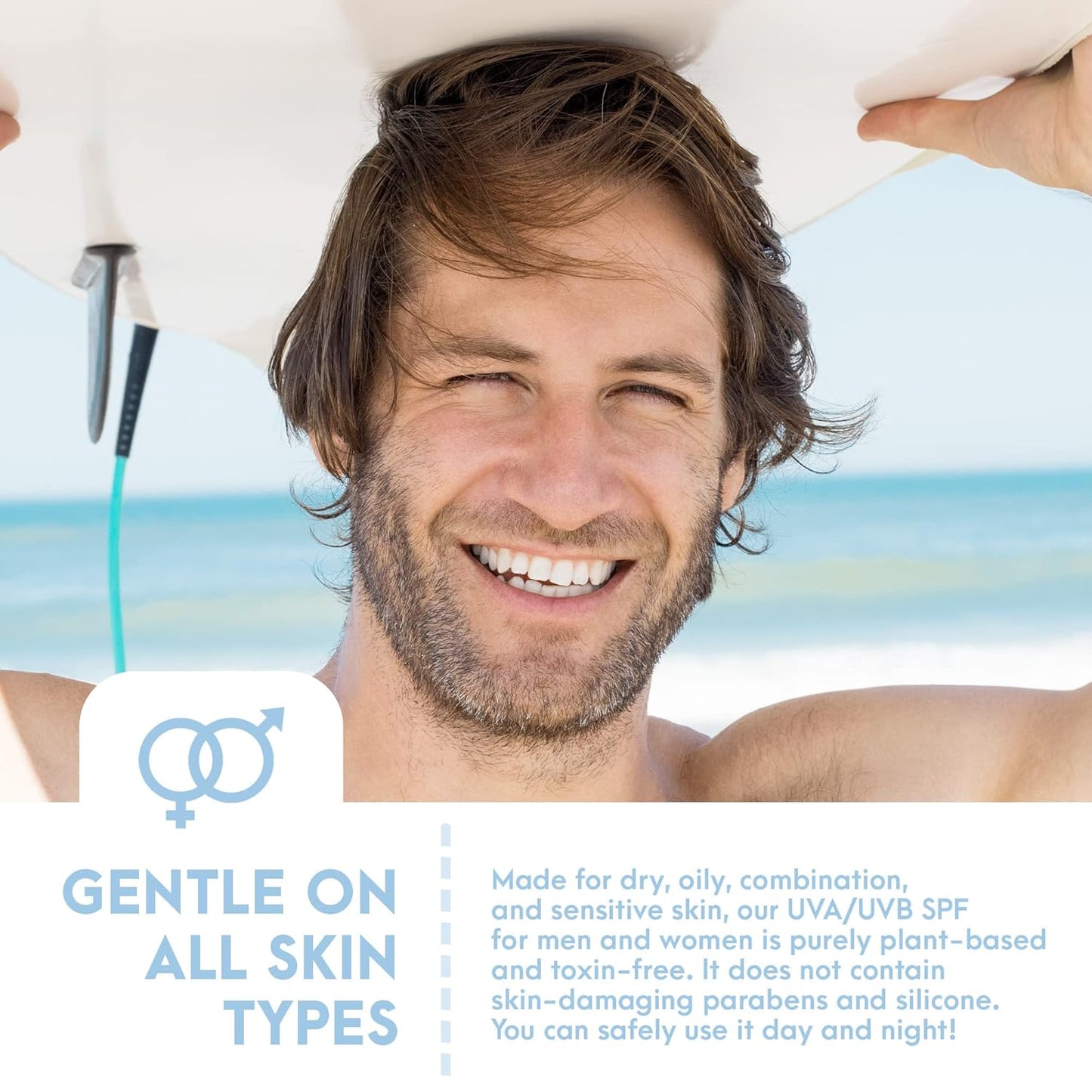 SPF15 Broad Spectrum Natural Sunscreen, Soothing & Hydrating Sunscreen Lotion, Plant-Based Sun Block, Water-Resistant Sun Screen Protector for Face and Body, 4oz - Natural Tone Organic Skincare