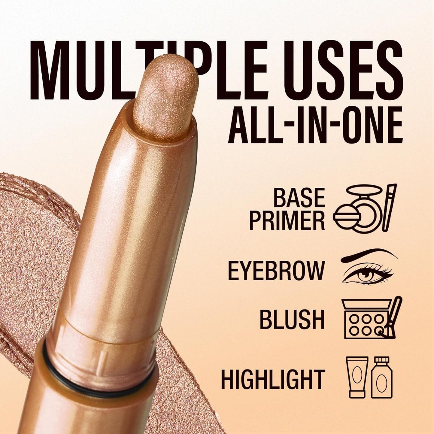 LANGMANNI Eyeshadow Stick,4 PCS Waterproof Multi-Color Eyeshadow Pen Set,Creamy Long-Lasting Eye Makeup Kit,Natural & Shimmer Shades Contour Stick,Gifts For Women (#5+8+12+18-4Colors)