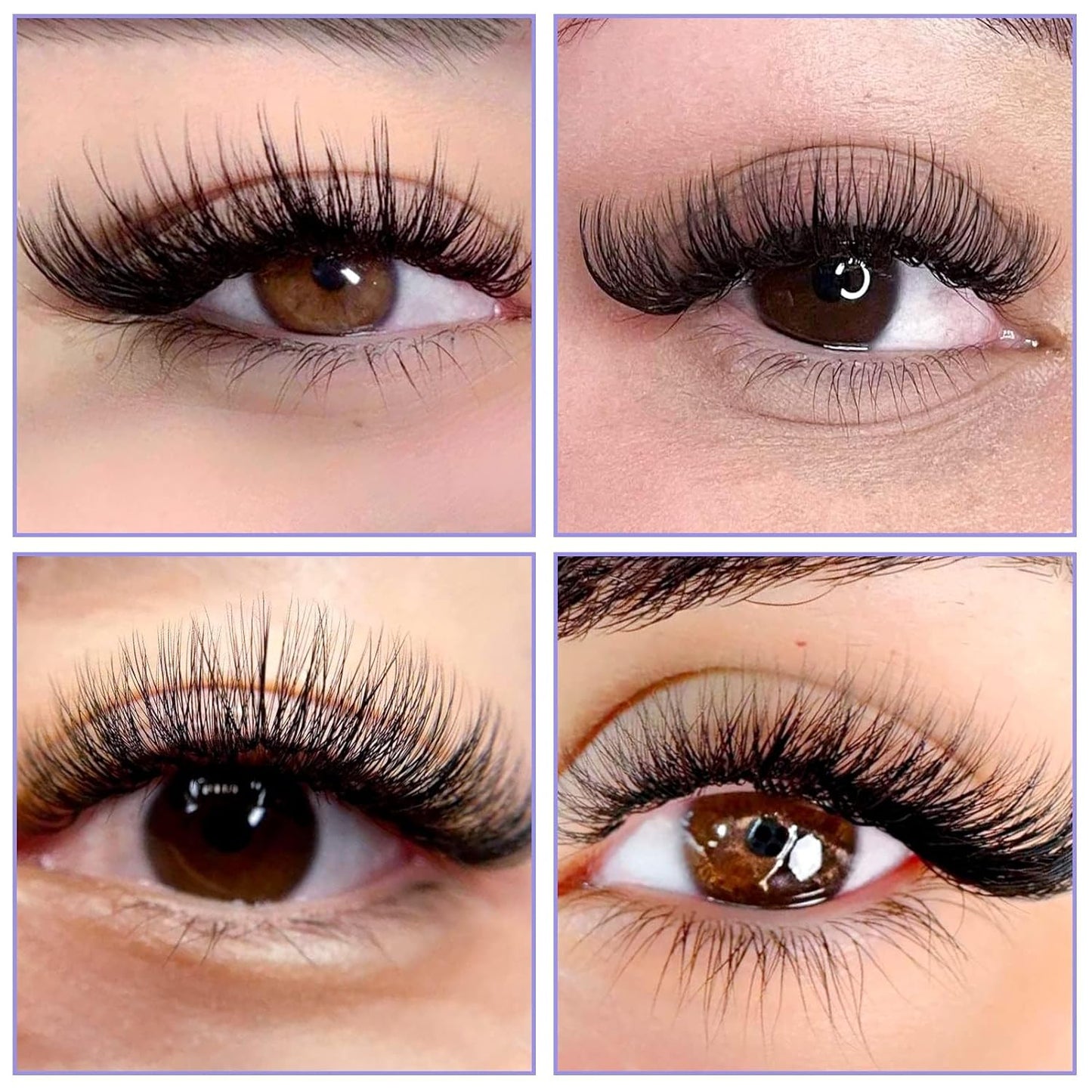 Easy Fan Volume for Lash Artists: Wendy, Handmade Fans for Eyelash Extensions, Self Fanning, Blooming, B-KH, Black, D-0.07-8-14