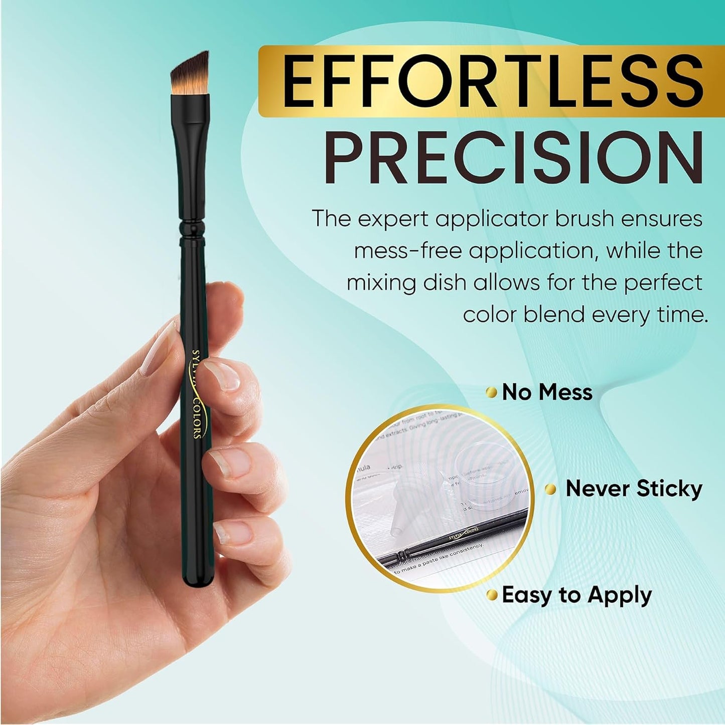 Professional Tint Kit Semi-Permanent 40 Applications Lasts 4-6 Weeks Spot Coloring Set WaterprooF (Dark Brown, 25 ML)