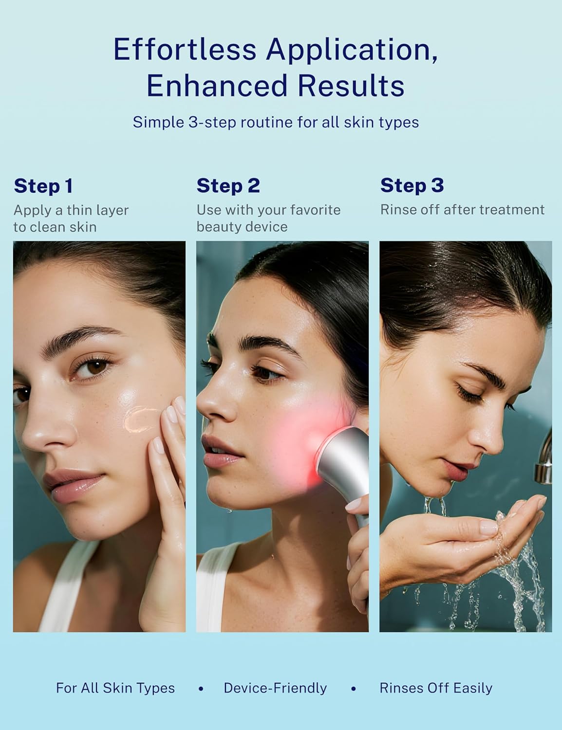 10oz Microcurrent Conductive Gel – Hydrating Gel with Hyaluronic Acid & Aloe Vera – Fragrance-Free, Paraben-Free, Non-Irritating – Safe for All Skin Types