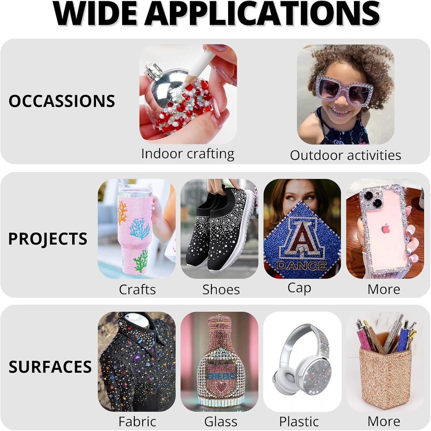 16000Pcs Resin Jelly Rhinestones for Bedazzling Crafting, Multi Colored 4mm Flatback Gems for Clothing Crafts Shoes t Shirts, Flat Back Assorted Color Bedazzled Jewels Crystals with 3X10ml b 7000 Glue