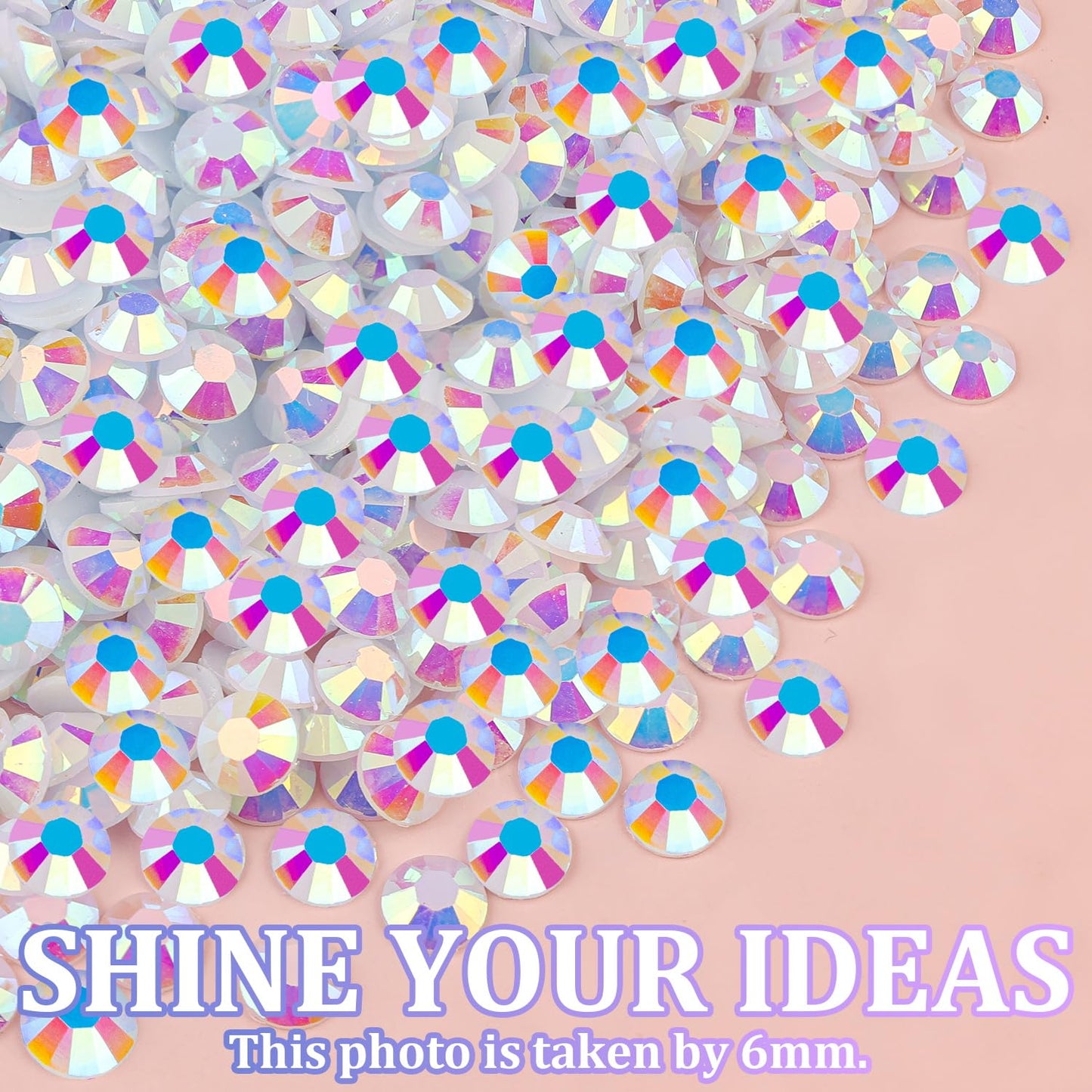 Resin Jelly Rhinestones for Crafting with B7000 Jewelry Glue, 2 Boxes White AB Flatback Crystals with 3Pcs 10ml Glue, Bedazzling Non Hotfix Gems for DIY Tumblers Clothing Shoes Manicure
